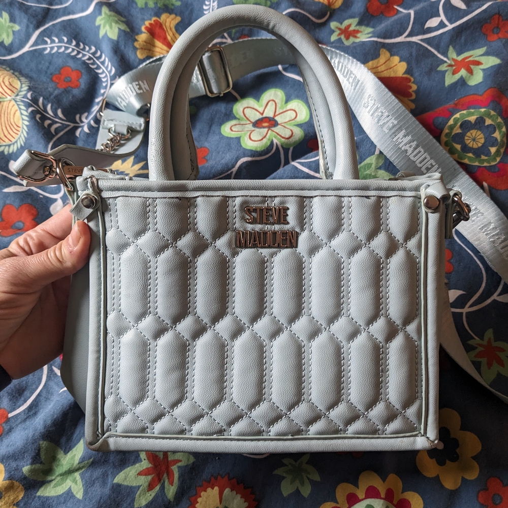 Steve Madden Blue Quilted Women's Bag